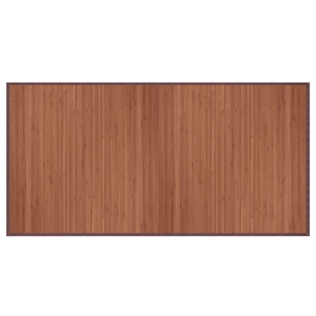 Vloerkleed rechthoekig 100x200 cm bamboe bruin