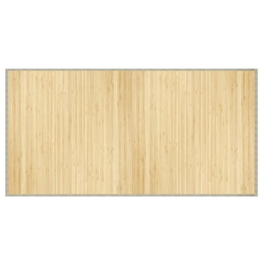 Vloerkleed rechthoekig 100x200 cm bamboe lichtnaturel