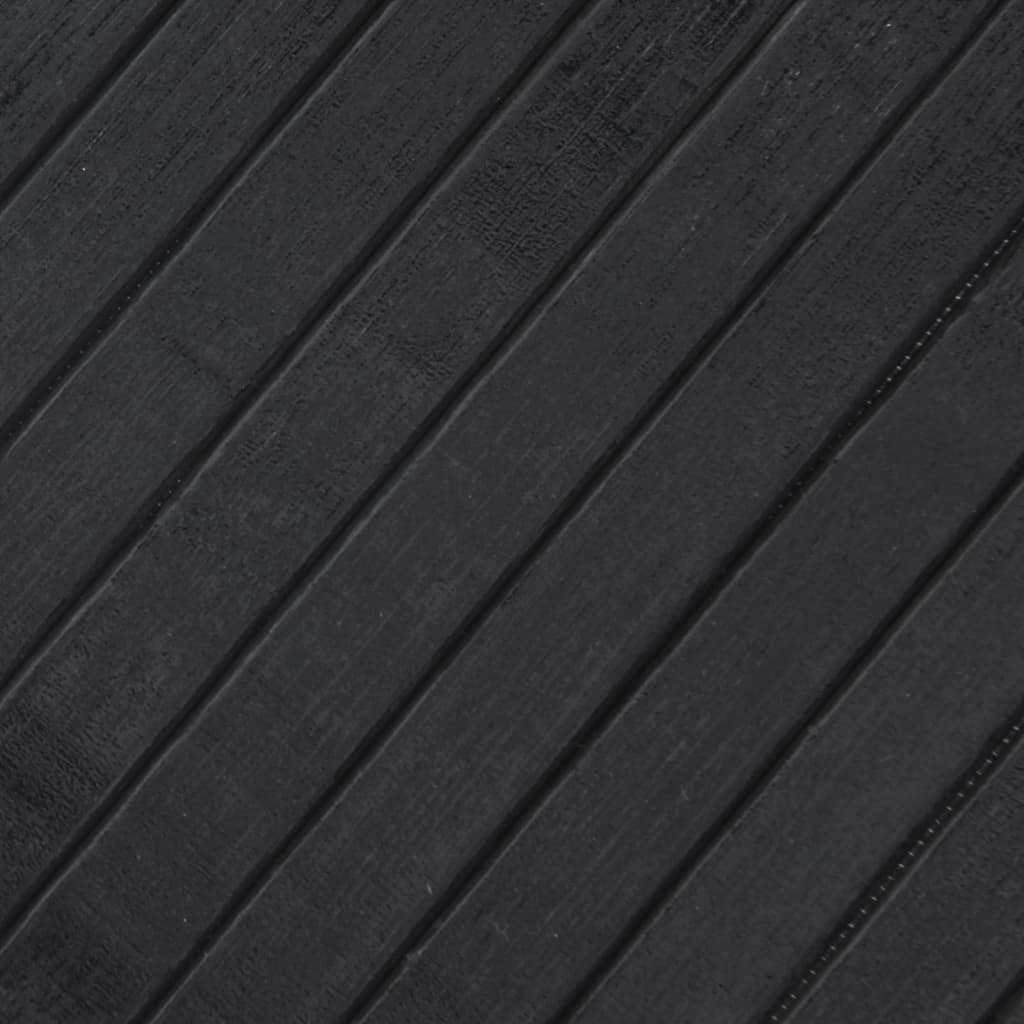 Vloerkleed rechthoekig 100x200 cm bamboe grijs