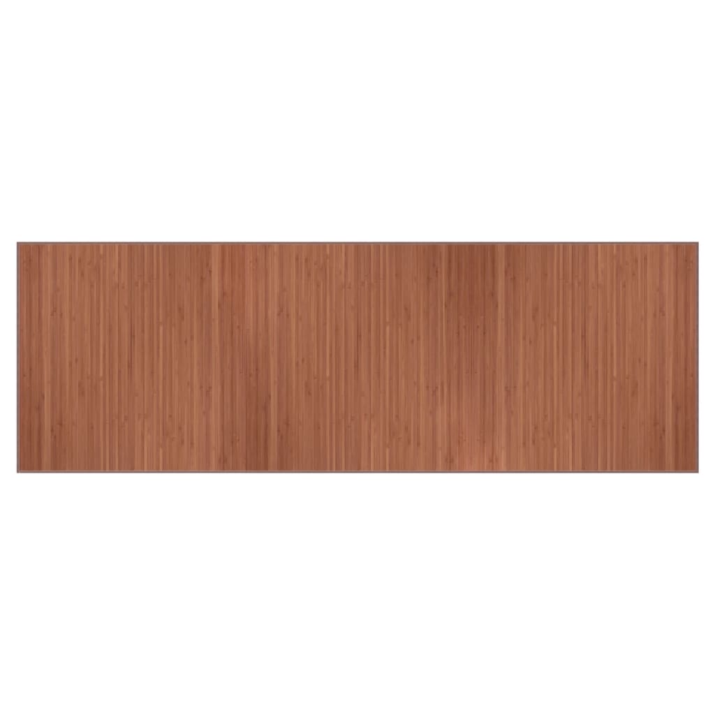 Vloerkleed rechthoekig 100x300 cm bamboe bruin