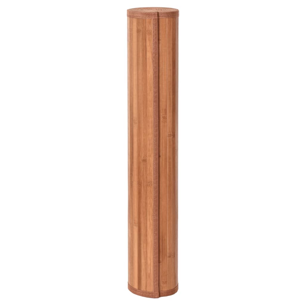 Vloerkleed rechthoekig 100x300 cm bamboe bruin