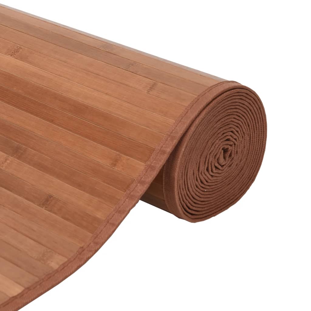 Vloerkleed rechthoekig 100x300 cm bamboe bruin
