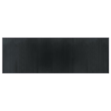 Vloerkleed rechthoekig 100x300 cm bamboe grijs
