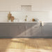 Vloerkleed rechthoekig 100x400 cm bamboe lichtnaturel