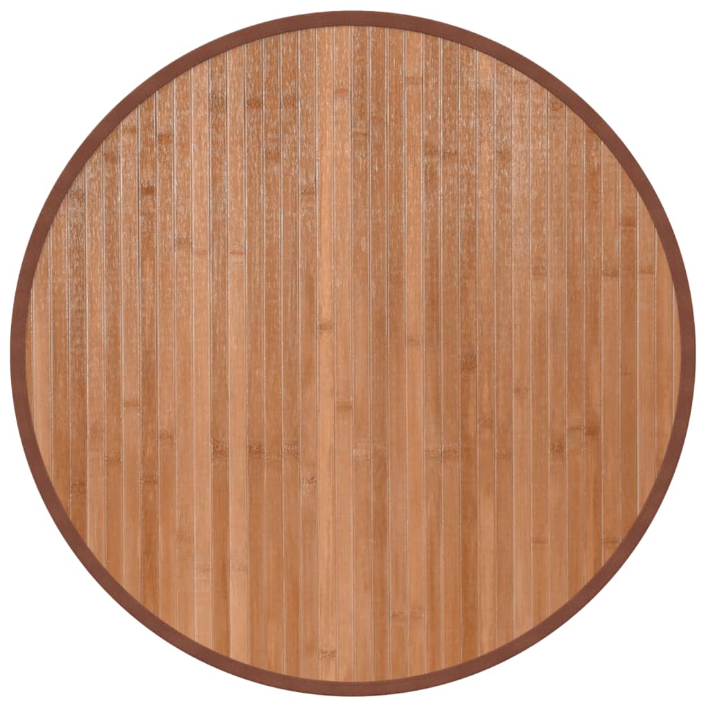 Vloerkleed rond 60 cm bamboe naturel