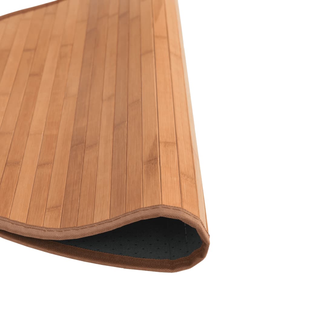 Vloerkleed rond 60 cm bamboe naturel