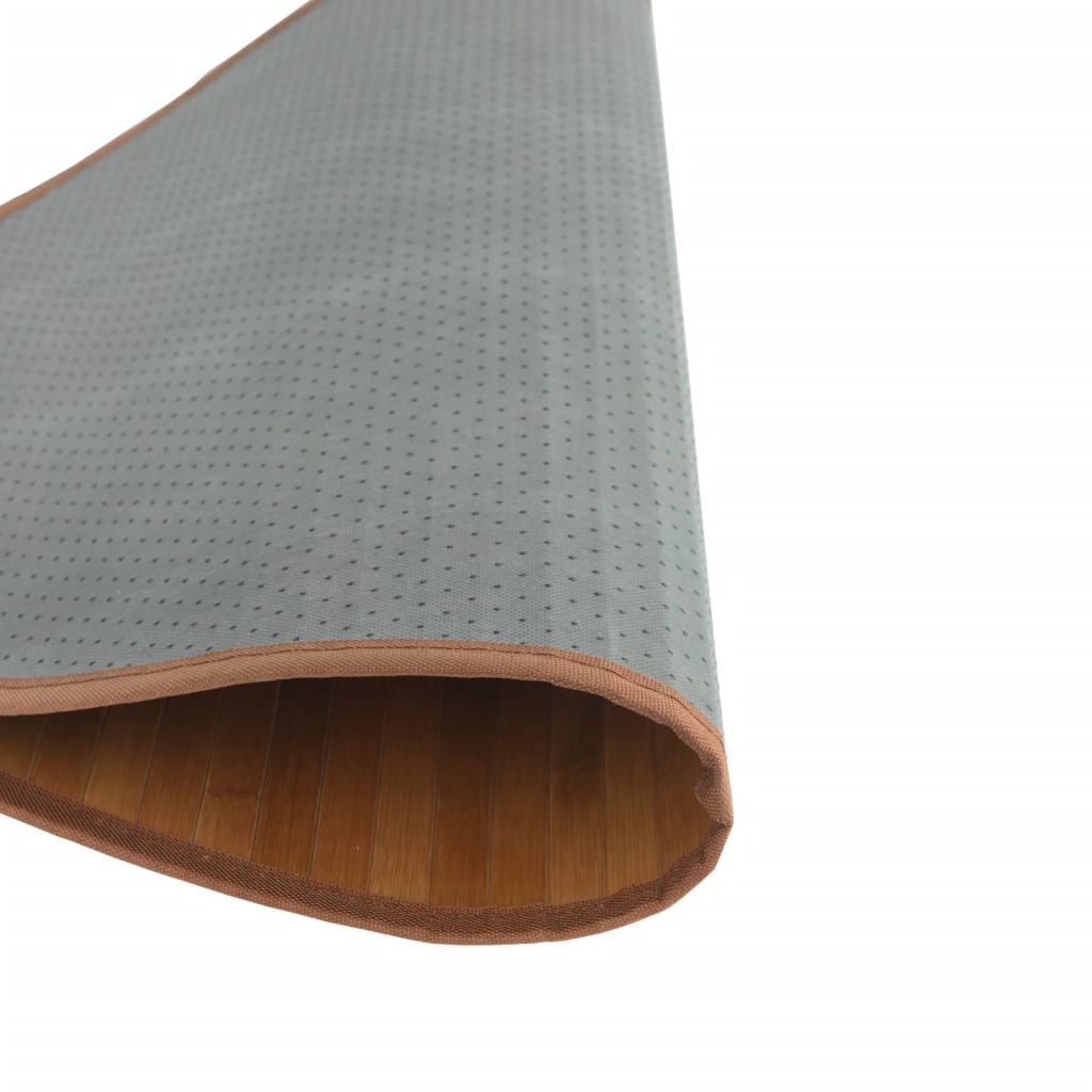 Vloerkleed rond 60 cm bamboe naturel