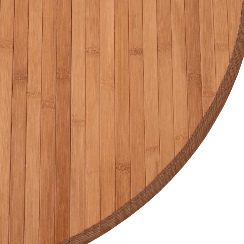 Vloerkleed rond 60 cm bamboe naturel