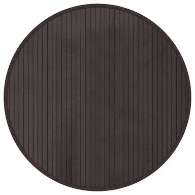 Vloerkleed rond 60 cm bamboe donkerbruin