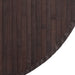 Vloerkleed rond 60 cm bamboe donkerbruin