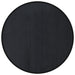 Vloerkleed rond 80 cm bamboe zwart