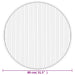 Vloerkleed rond 80 cm bamboe zwart