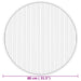 Vloerkleed rond 80 cm bamboe naturel
