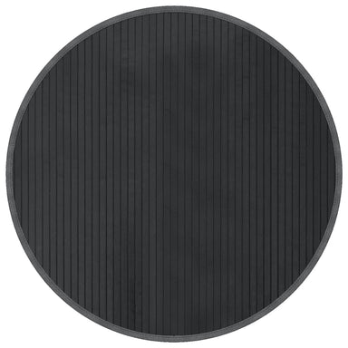 Vloerkleed rond 80 cm bamboe grijs