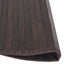 Vloerkleed rond 80 cm bamboe donkerbruin