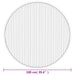 Vloerkleed rond 100 cm bamboe zwart