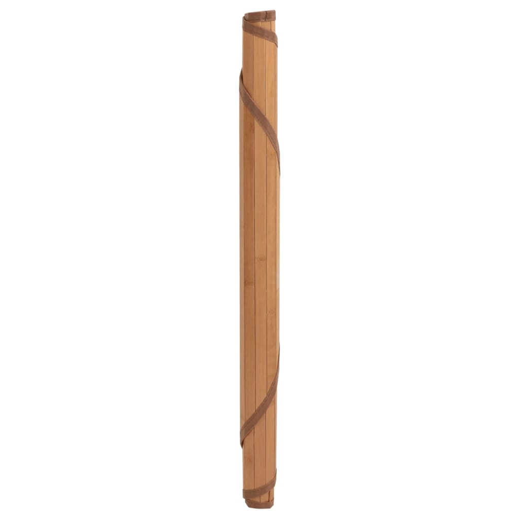 Vloerkleed rond 100 cm bamboe naturel
