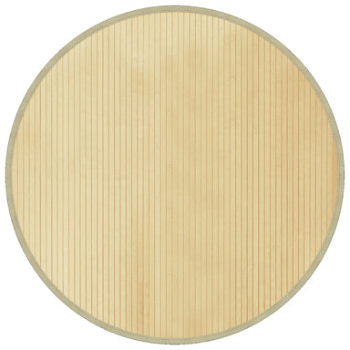 Vloerkleed rond 100 cm bamboe lichtnaturel