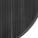 Vloerkleed rond 100 cm bamboe grijs