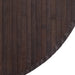 Vloerkleed rond 100 cm bamboe donkerbruin