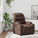 Fauteuil verstelbaar kunstleer bruin