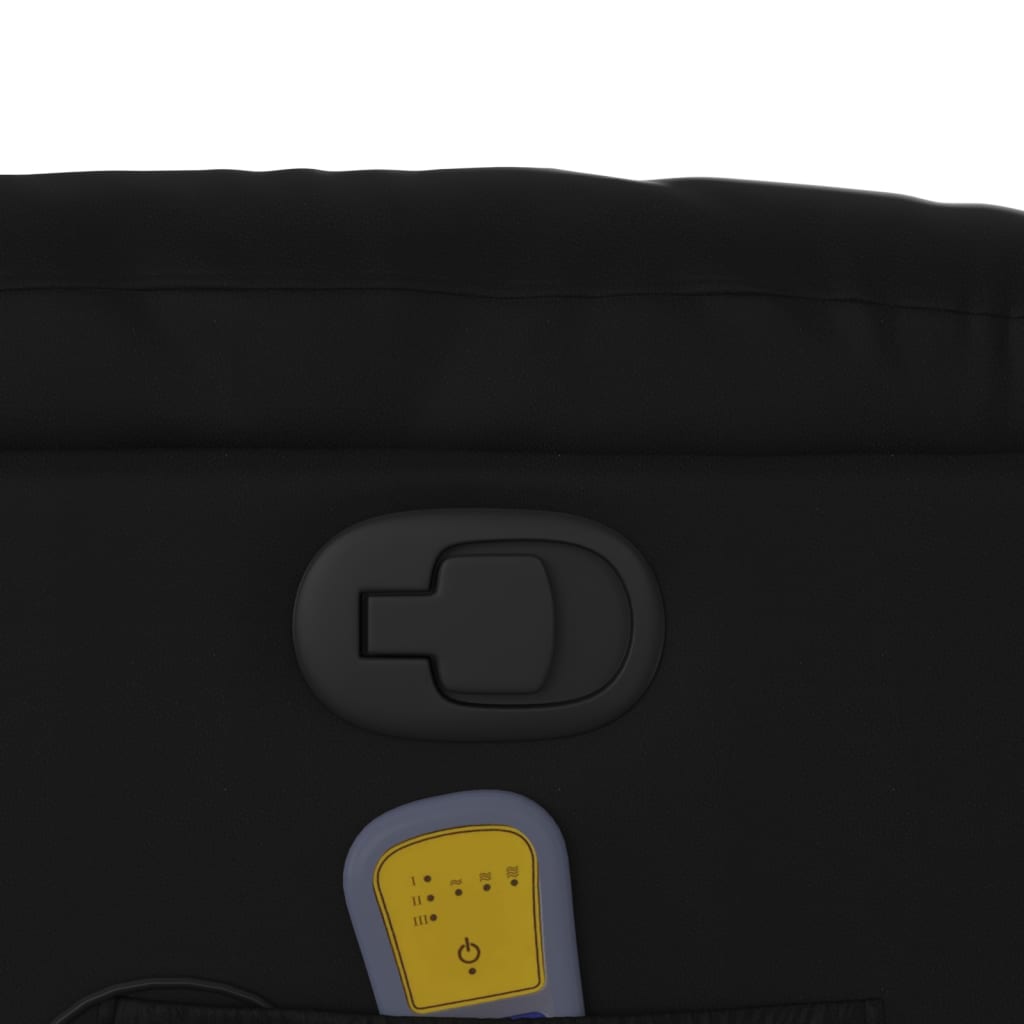 Massagestoel verstelbaar kunstleer zwart