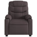 Fauteuil verstelbaar stof donkerbruin