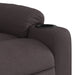 Fauteuil verstelbaar stof donkerbruin