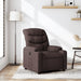 Fauteuil verstelbaar stof donkerbruin