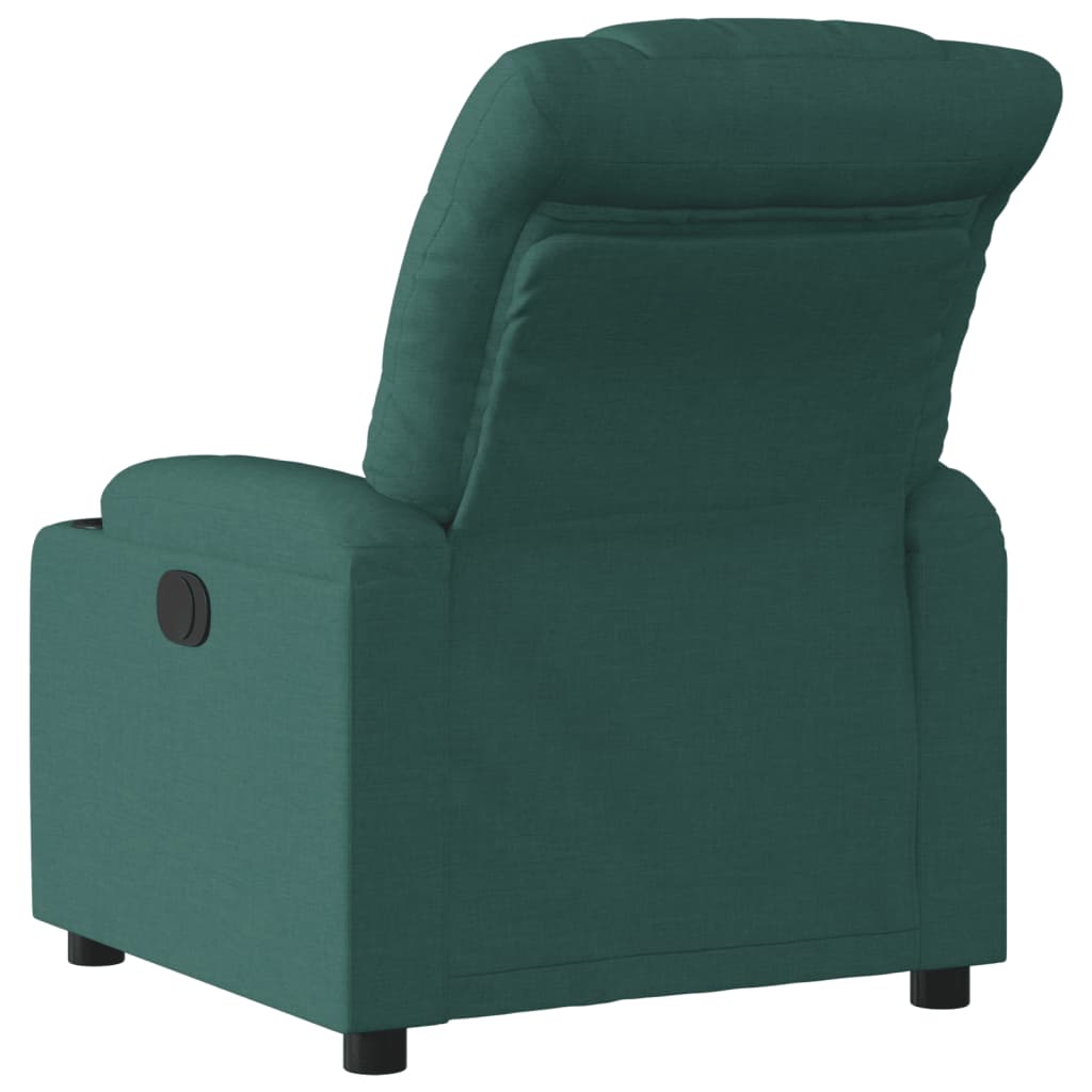 Fauteuil verstelbaar stof donkergroen