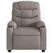 Fauteuil verstelbaar stof taupe