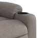 Fauteuil verstelbaar stof taupe