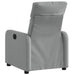 Fauteuil verstelbaar stof lichtgrijs