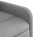 Fauteuil verstelbaar stof lichtgrijs