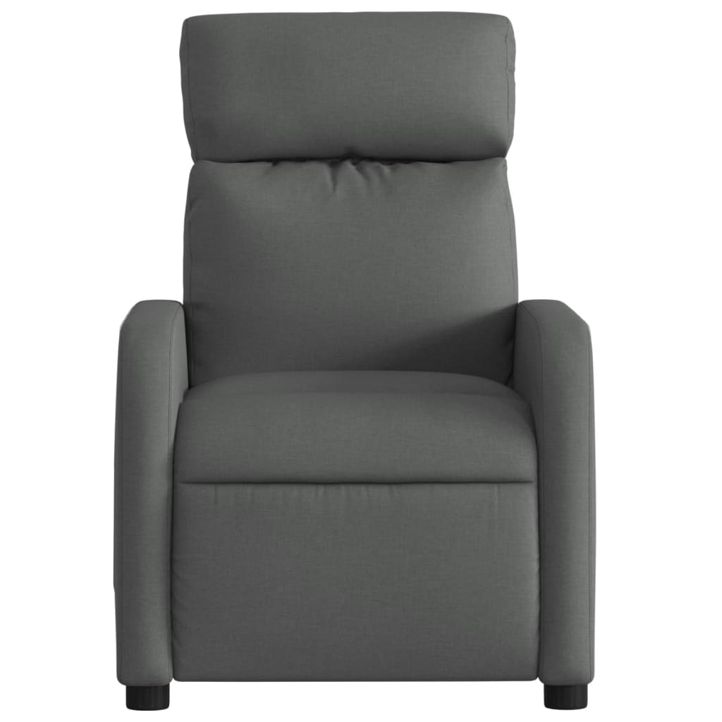Fauteuil verstelbaar stof donkergrijs