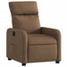 Fauteuil verstelbaar stof bruin