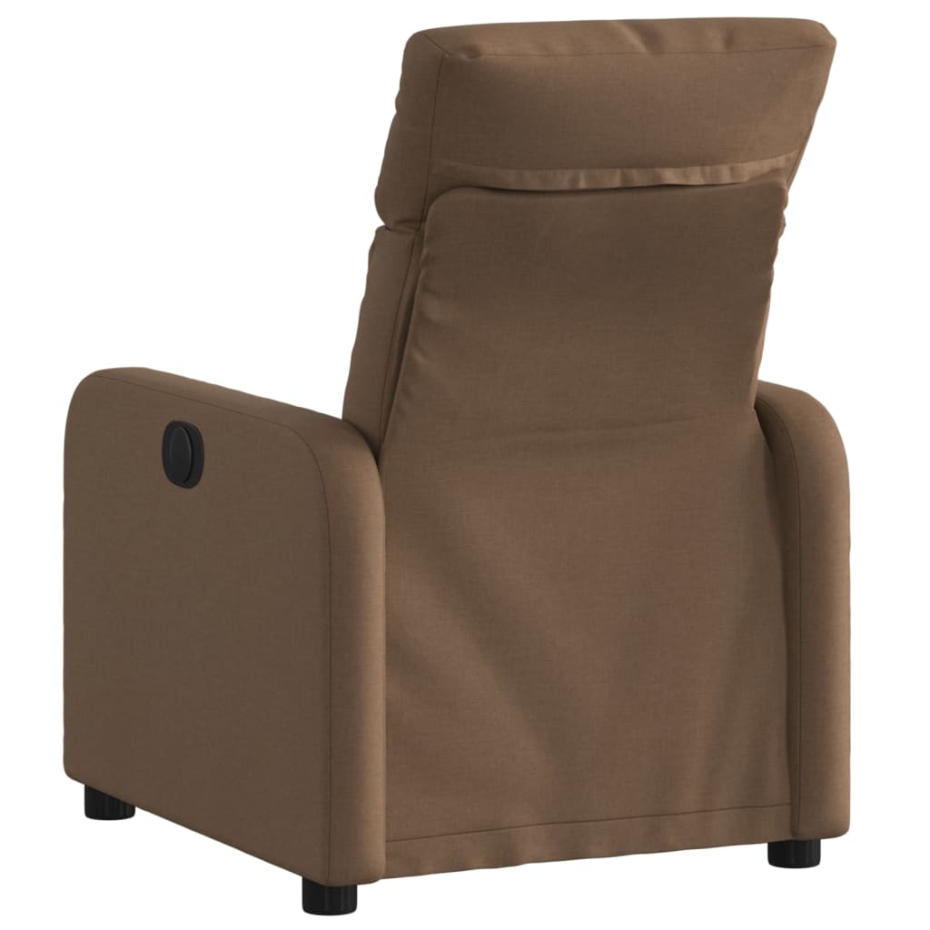 Fauteuil verstelbaar stof bruin