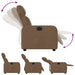 Fauteuil verstelbaar stof bruin