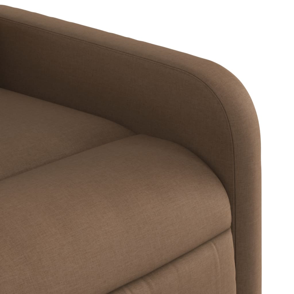 Fauteuil verstelbaar stof bruin