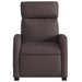 Fauteuil verstelbaar stof donkerbruin