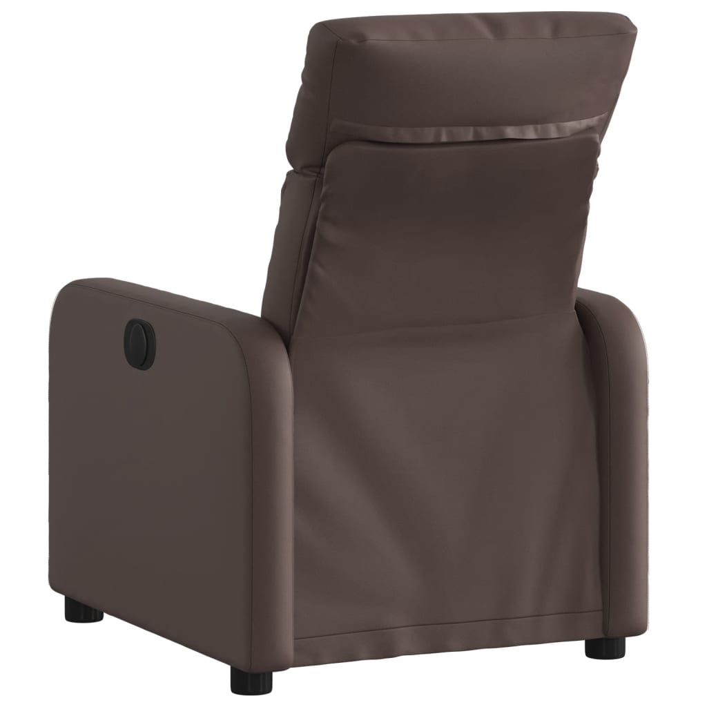 Fauteuil verstelbaar kunstleer bruin