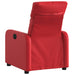 Fauteuil verstelbaar kunstleer rood