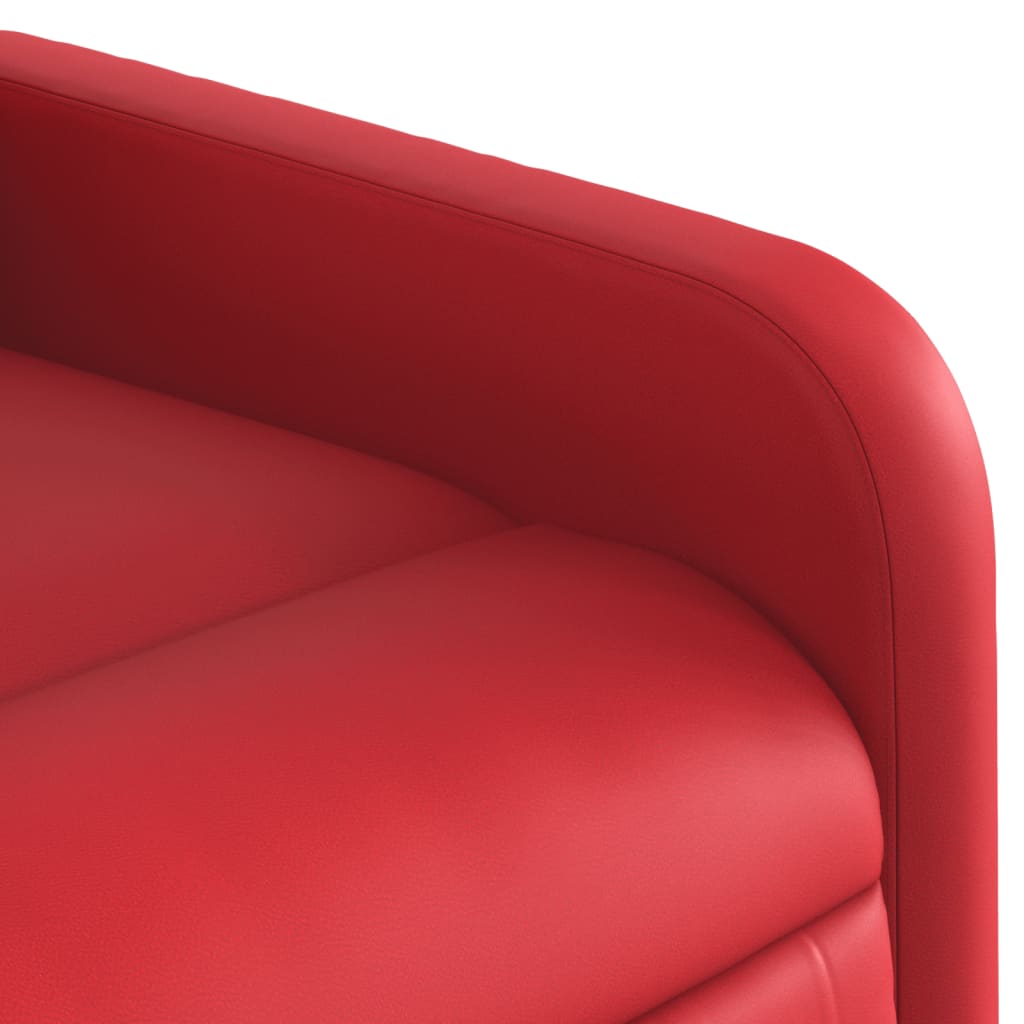 Massagestoel verstelbaar kunstleer rood