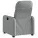 Fauteuil verstelbaar stof lichtgrijs