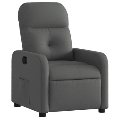 Fauteuil verstelbaar stof donkergrijs