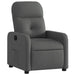 Fauteuil verstelbaar stof donkergrijs
