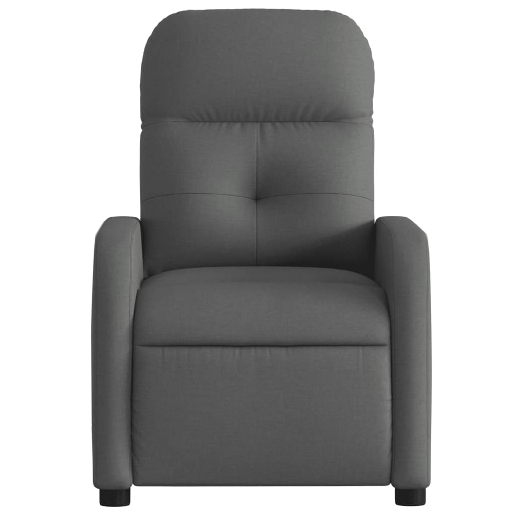 Fauteuil verstelbaar stof donkergrijs