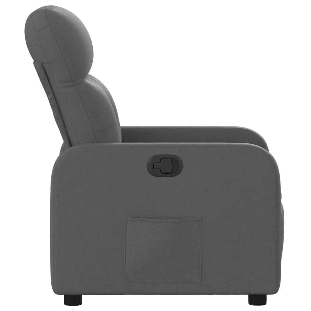 Fauteuil verstelbaar stof donkergrijs