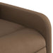 Fauteuil verstelbaar stof bruin