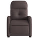 Fauteuil verstelbaar stof donkerbruin